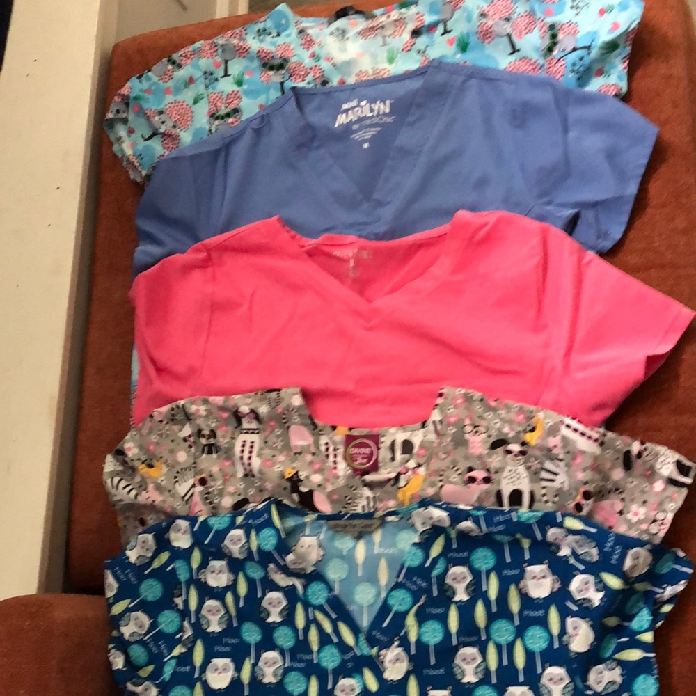 Nurse scrub tops